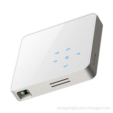 HDMI pocket DLP projector for home entertainment, with USB, touch control, 3.5mm earphones
